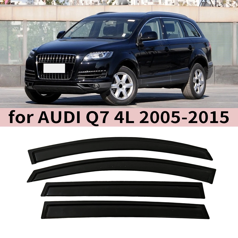 

For Audi Q7 4L 2005 2006 2007 2008 2009 2010 2011 2012 2013 2014 2015 Wind Deflectors Rain Guards Door Visor Vent Window Visor