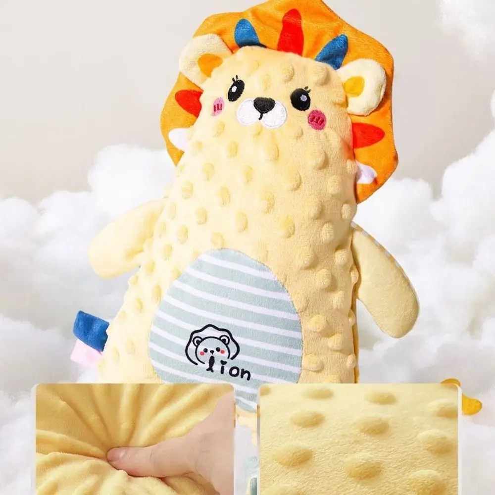 PP algodão leão animal brinquedos de pelúcia leão coelho dinossauro apaziguar toalha brinquedos calmantes pelúcia recheado ins bebês consolador brinquedo