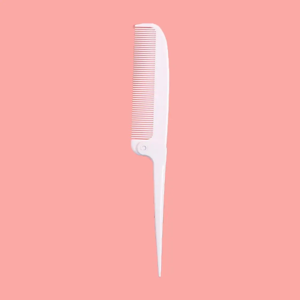 

Salon Barber Hair Styling Tools Hairdressing Hair Dye Brush Pointed tail Hair Brush Head Massager Folding Hair Comb