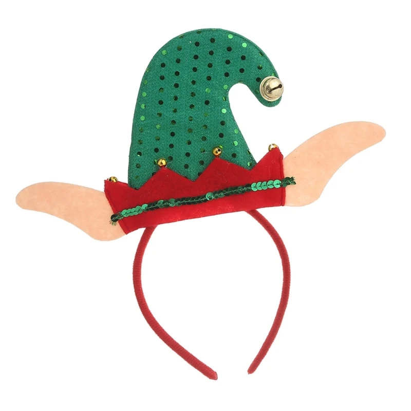 YUYU Green Themed Christmas Headband Elf for Women's Festive Wardrobe Accessory