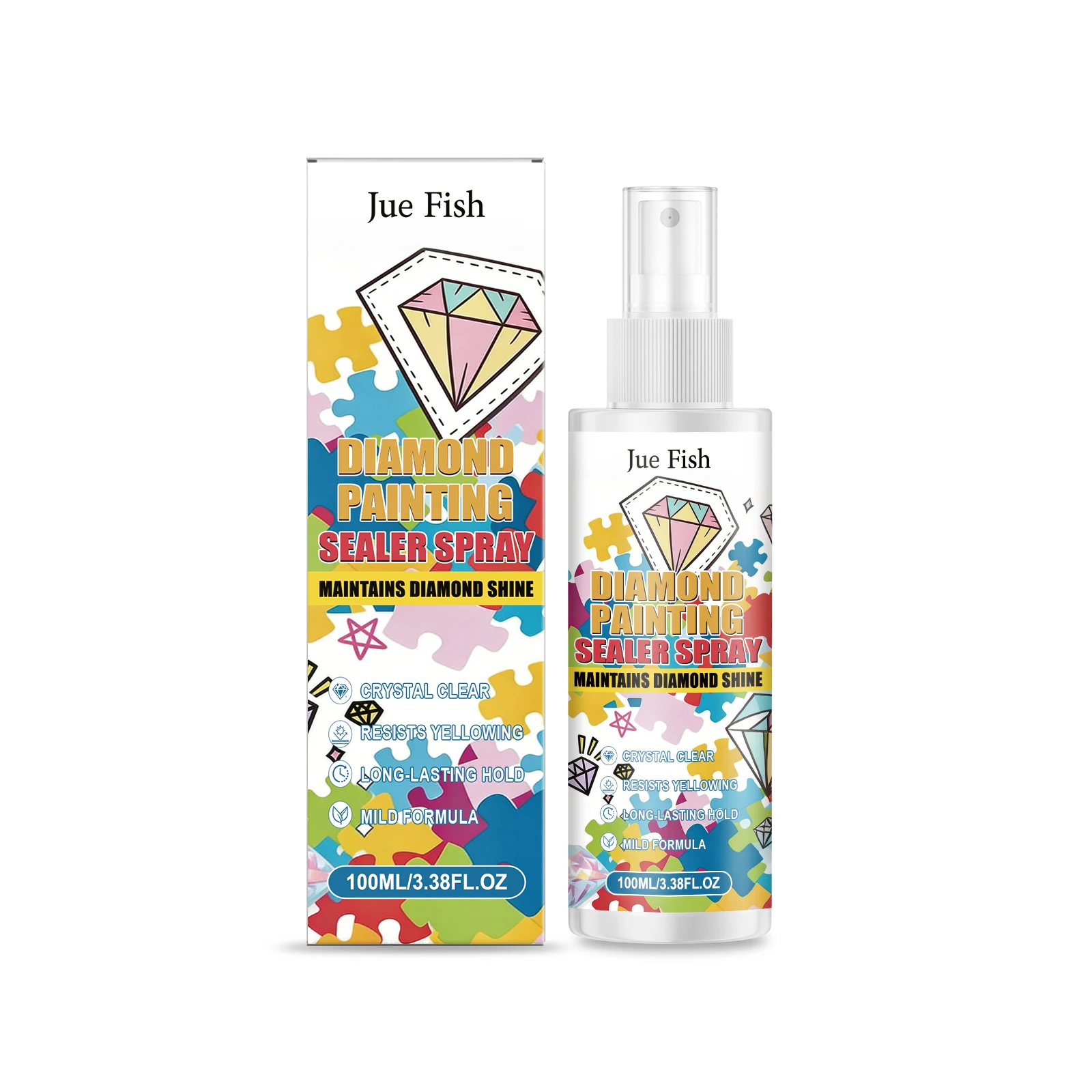 Handicraft Diamond Painting Sealant Spray Clear Gloss Finish Anti-yellow Dustproof Diamond Artwork Protection Spray