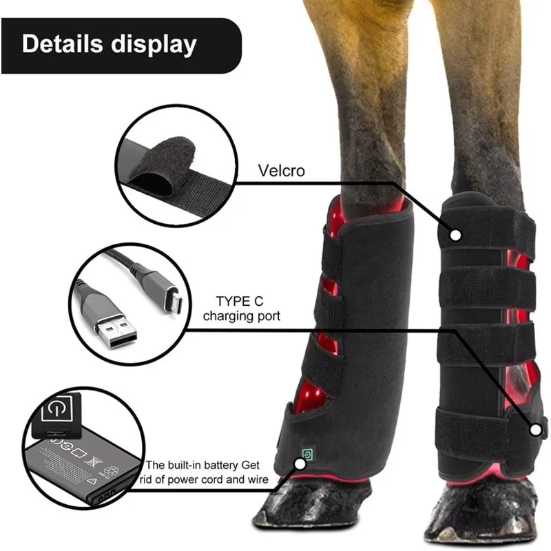 110 Pcs Leds Horse Leg Health and Devices 660nm 850nm Infrared Red Light Therapy Belt for Pain Relief in Feet Target Area