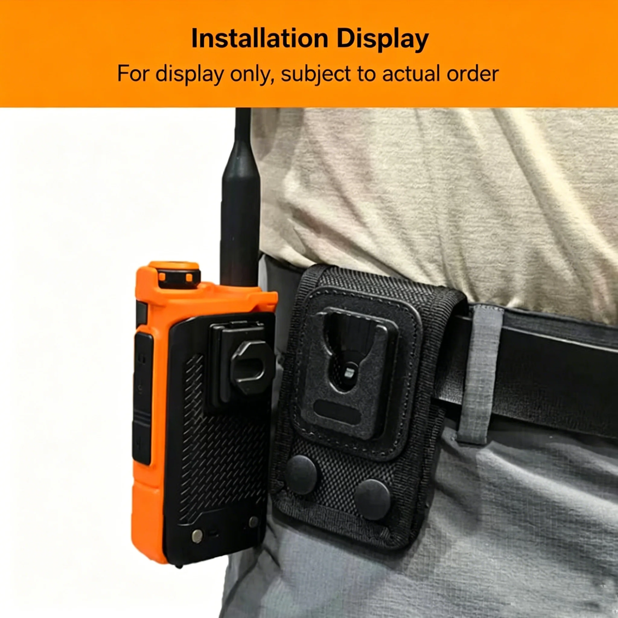 Back Buck For Quansheng UVK5 UVK6 Walkie Talkie, Molle Back Buckle Quick Release Belt Bracket, Two-Way Radio Belt Clip Mount