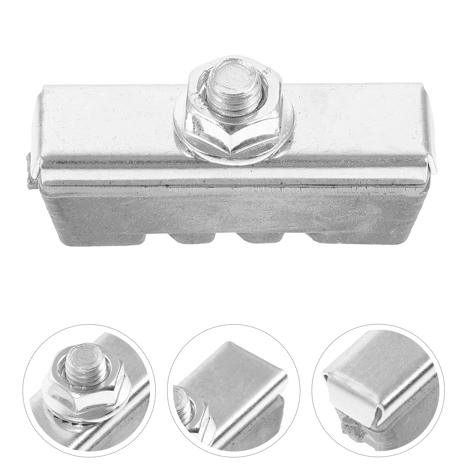 

10pcs Bike Brake Pads Wear-resistant Noise Reduction Stopping Power Accessories Long Service Practical Usage Rubber Metal Blocks