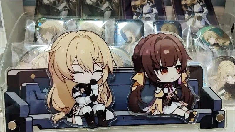 Honkai:Star Rail Feixiao Moze Live Broadcast Guest Or Host Magnetic Sofa Sitting Character Acrylic Fridge Sticker Desk Ornaments