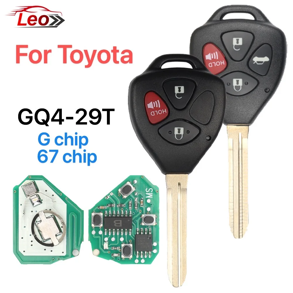 

Leo 315 МГц GQ4-29T ID:72/67 ЧИП для Toyota Corolla Camry 2010-2015, откидной ключ с дистанционным управлением.