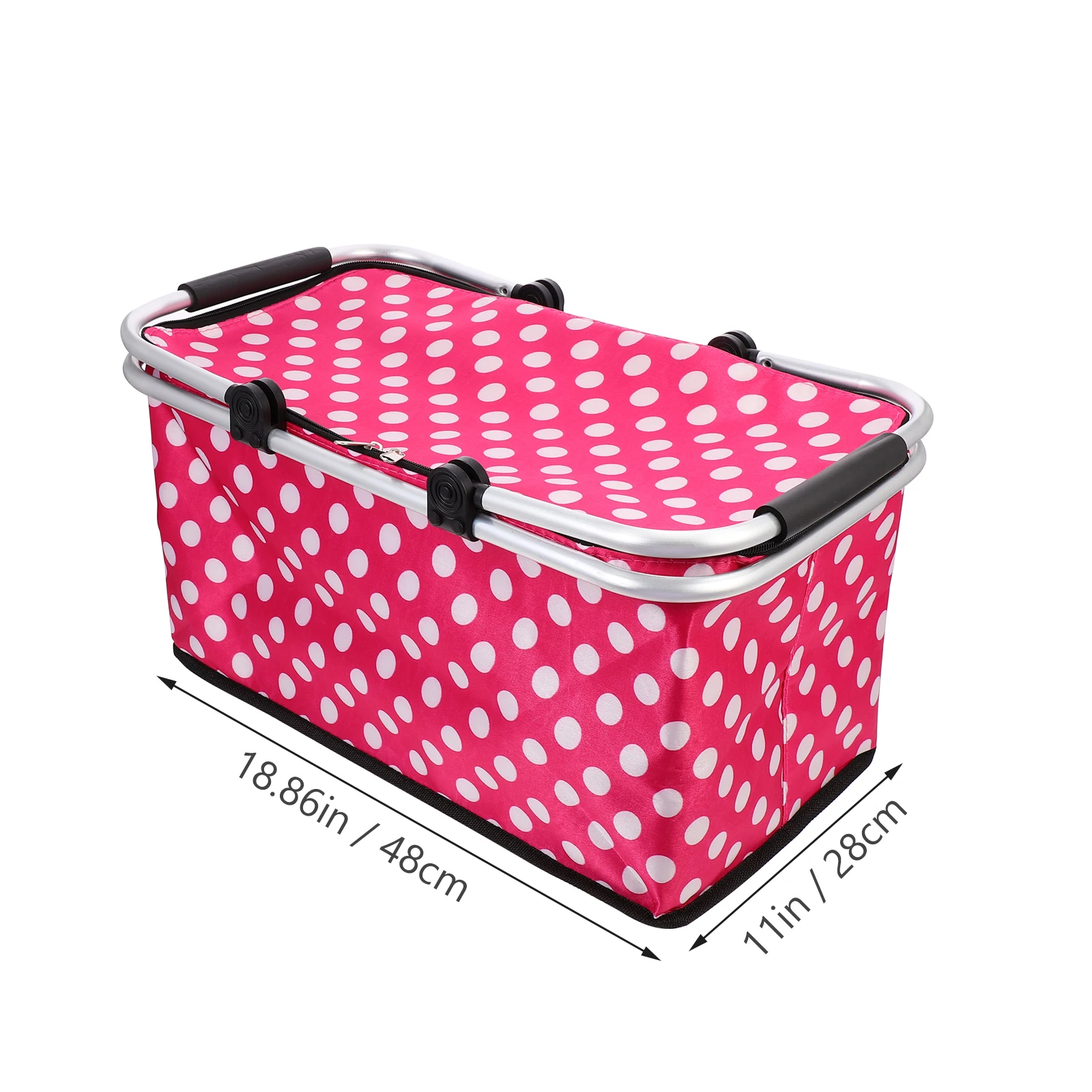 

Insulated Bag Lunch Cooler Picnic Tote Foldable Reusable Takeaway Bento Portable Storage Basket Food Freshness