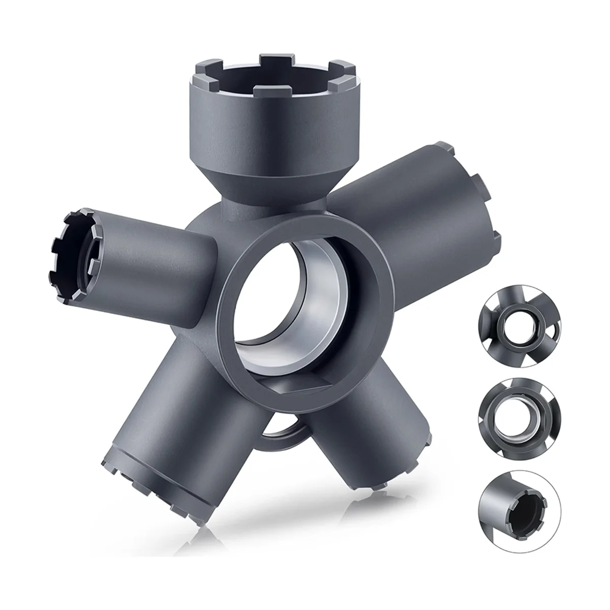 RISEN 10 в 1, инструмент для снятия аэратора крана, ключ аэратора крана для аэратора со скрытой резьбой/аэратора с отрезанным краем корпуса и круглым