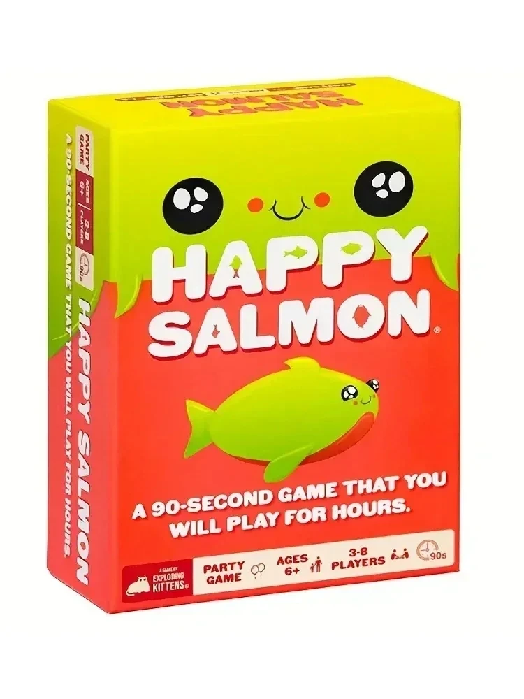 Happy Salmon by Exploding Kittens - Card Games for Adults Teens and Kids - Fun Family Games (English version)