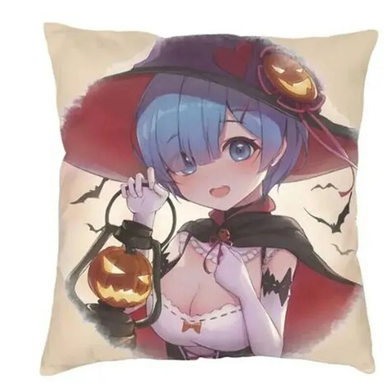 Pillow Cover Decoration Re Zero Chair Pillowcase Cushion Print Decor Cushions