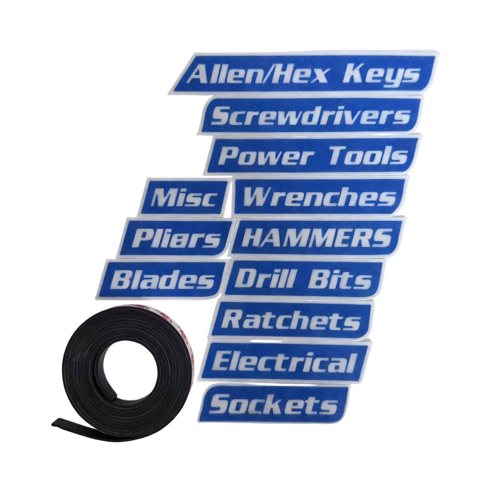 Magnetische gereedschapsset Herbruikbare draagbare magnetische tag voor gereedschapsorganisatie Praktisch label Onderscheiden Reparatiegereedschap Categorie