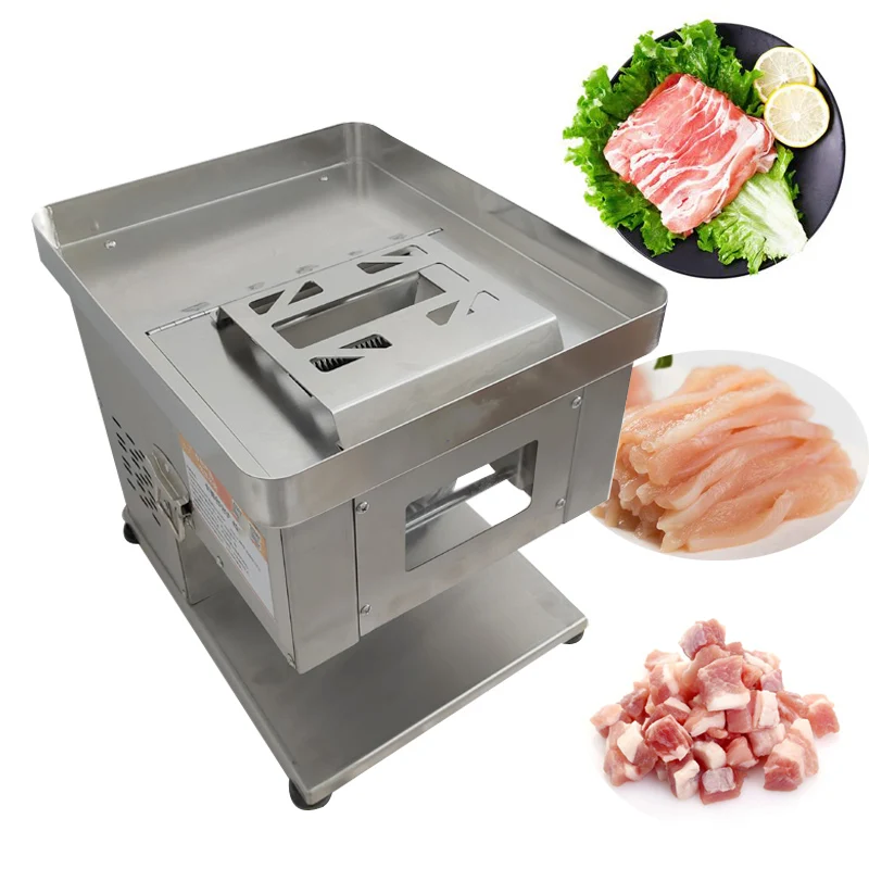 Electric Meat Slicer Commercial Automatic Cutting Machine Slice Dicing Machine Meat Grinder Cutting Machine Small Desktop