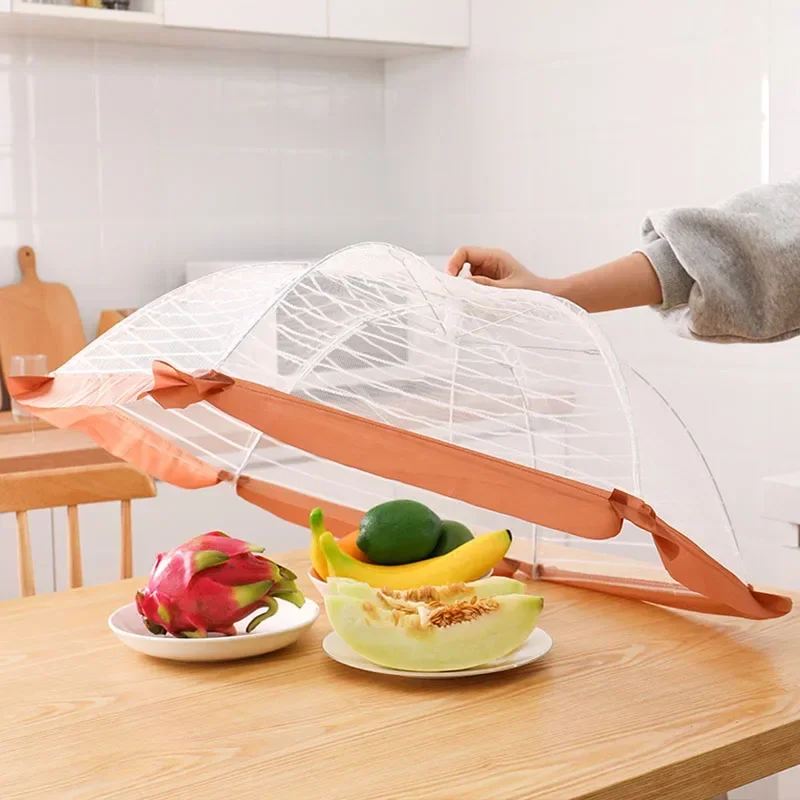 

70CM New Transparent Food Cover Vegetable Cover Kitchen Accessories Foldable Dust Cover Kitchen Gadgets Home Supplies Tools