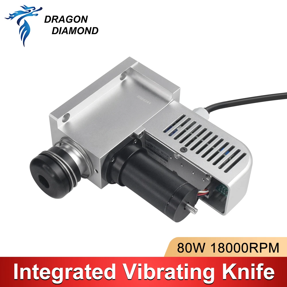 CNC Integrated Vibrating Knife 80W 18000RPM 24V 10A For KT Board Foam Board ABS Plastic Cardboard CLT91157