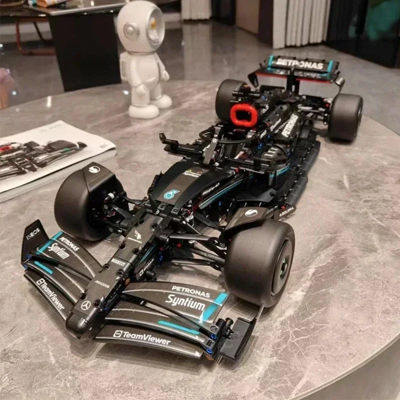 

Технический F1 42171 1:8 1642 шт. W14 E Performance Строительные блоки Супер гоночный автомобиль в сборе Модель автомобиля Игрушки Кирпичи для мальчиков Подарки