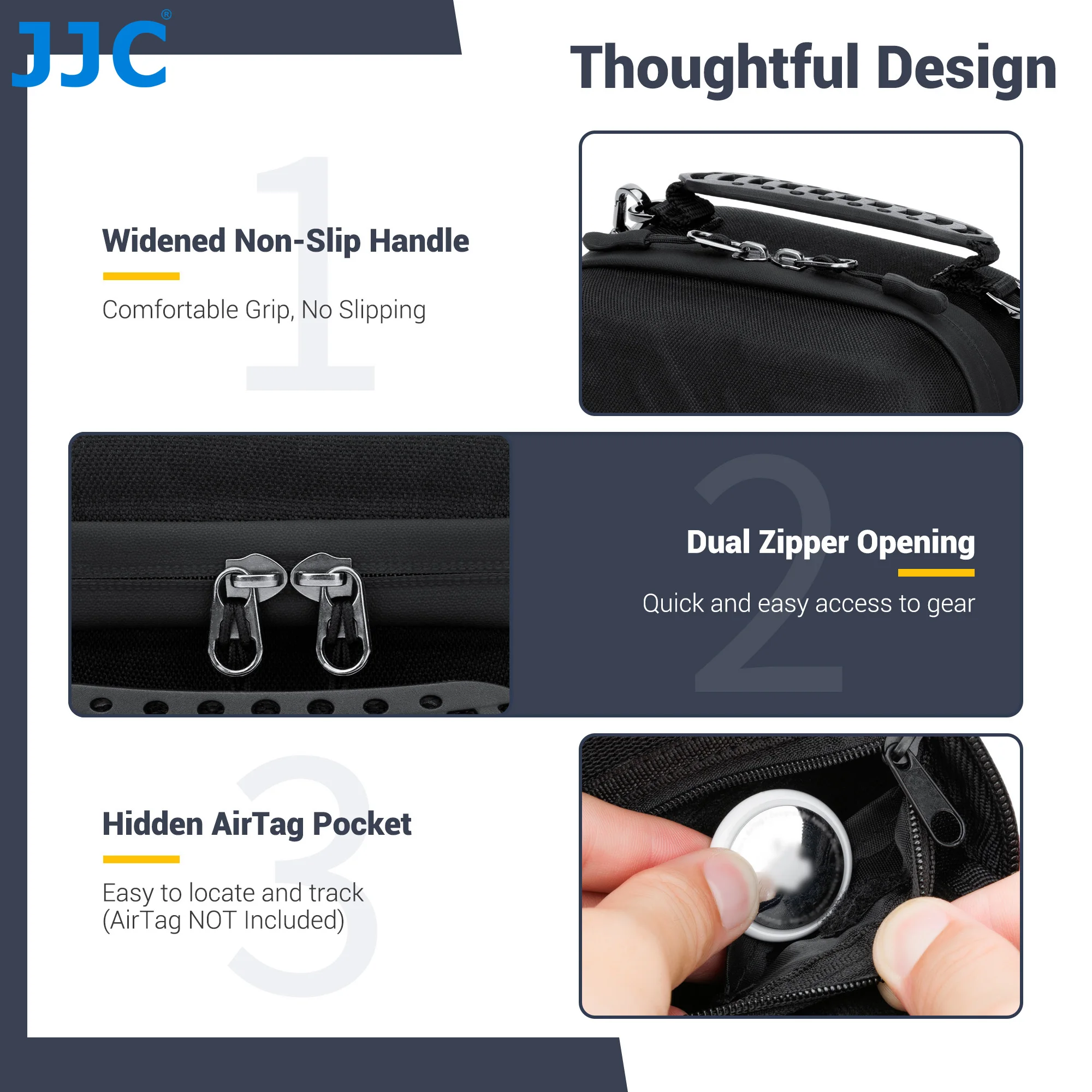 JJC 하드 여행 카메라 케이스 (캐논 파워샷 V1 V10 G7 X Mark III II G5 X 후지 X 하프 소니 V-1F ZV-1 II 올림푸스 TG-7 TG-6 TG5 용)