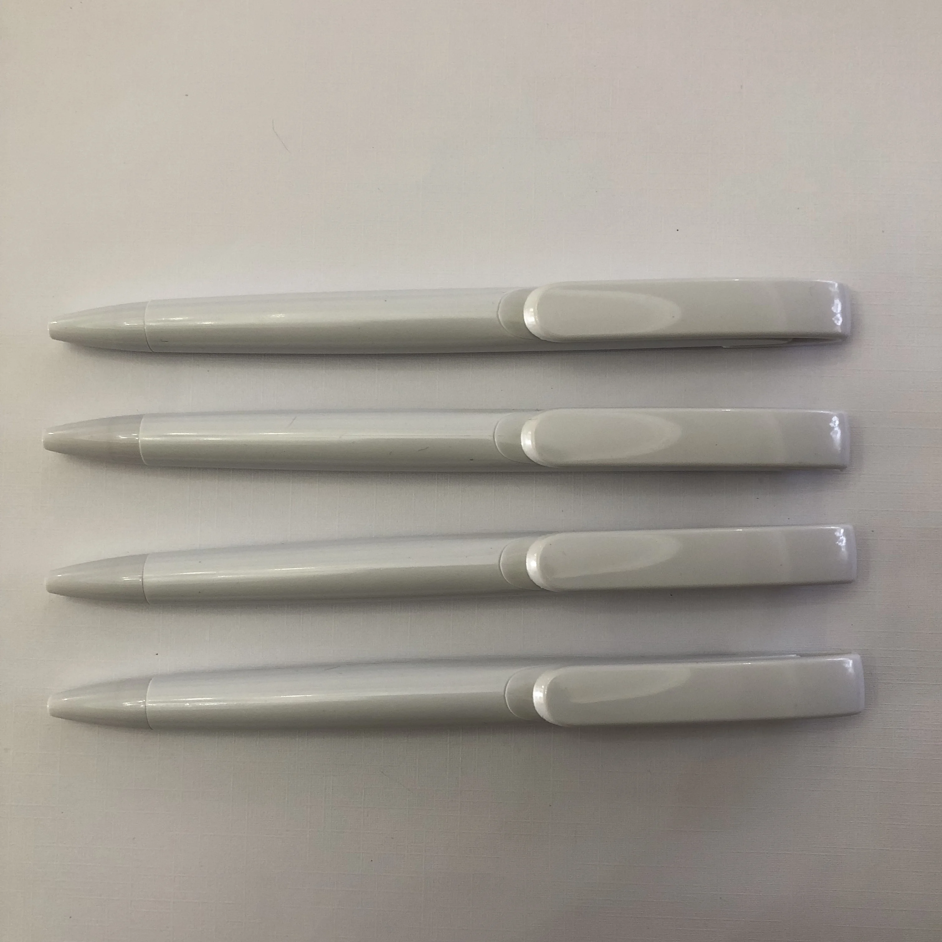 

Wholesale full white ballpoint pen factory advertising logo printed plastic pen promotional ball pen gift pen 1000pcs