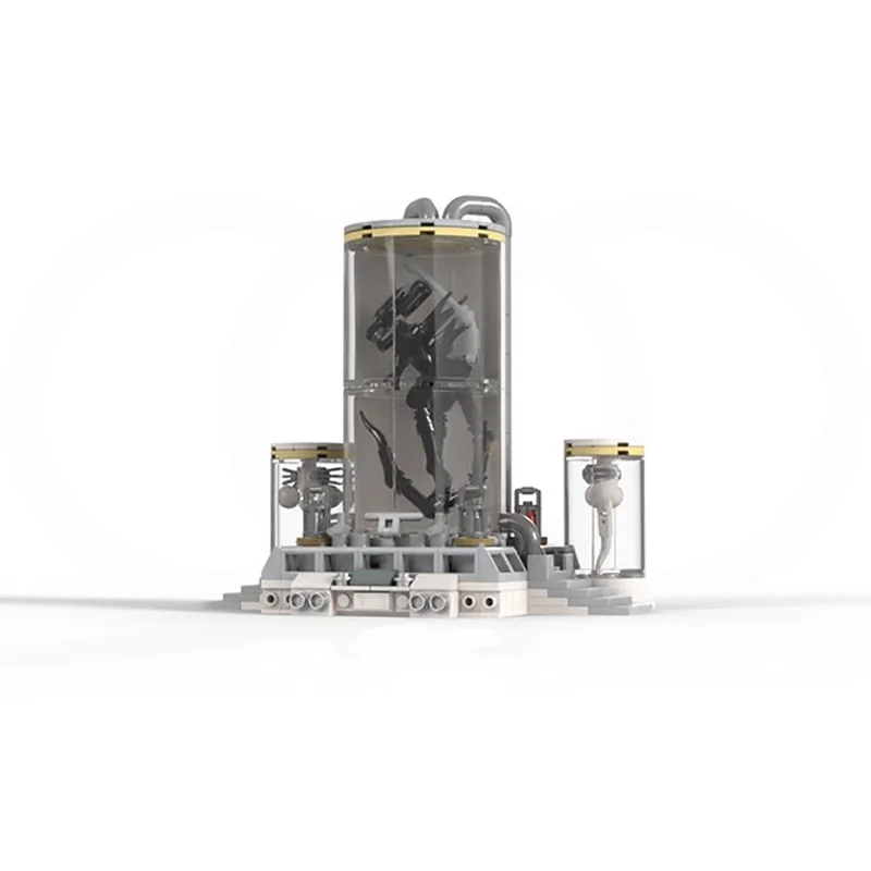 368개 MOC 마이크로 에일리언스 컨셉 아트 시리즈 모델 빌딩 토이 블록 건축 크리스마스 선물 조립 아이디어 교육용 브릭