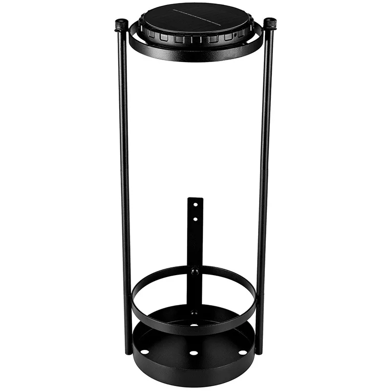 

Solar Wall Plant Holder with Rechargeable Light, Solar Powered Indoor/Outdoor Solar Plant Hanger wit Solar Light