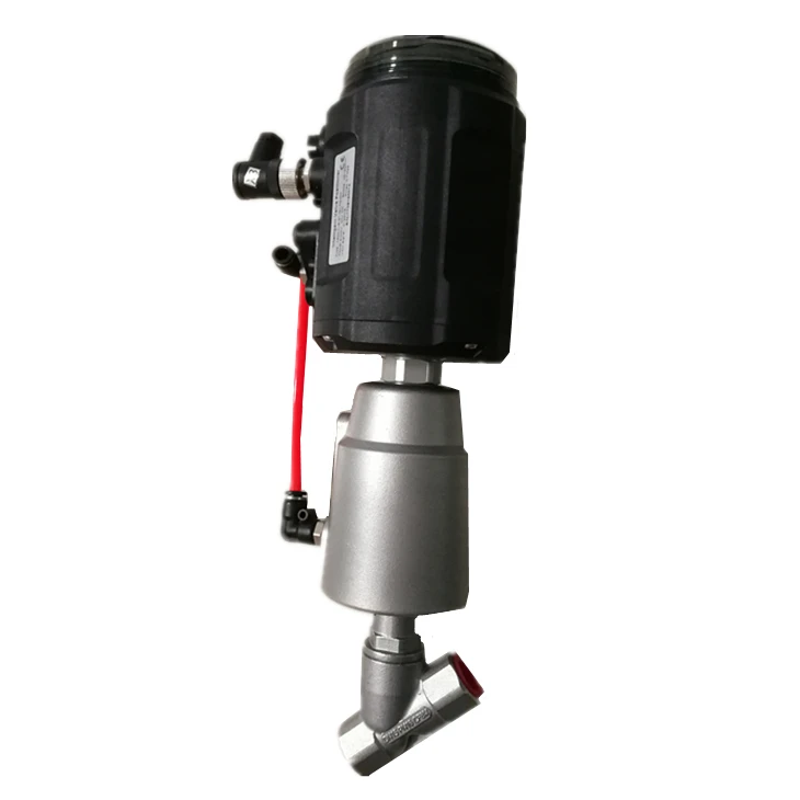 

Proportional regulation type pneumatic Angle seat valve with intelligent electrical positioner regulating valve