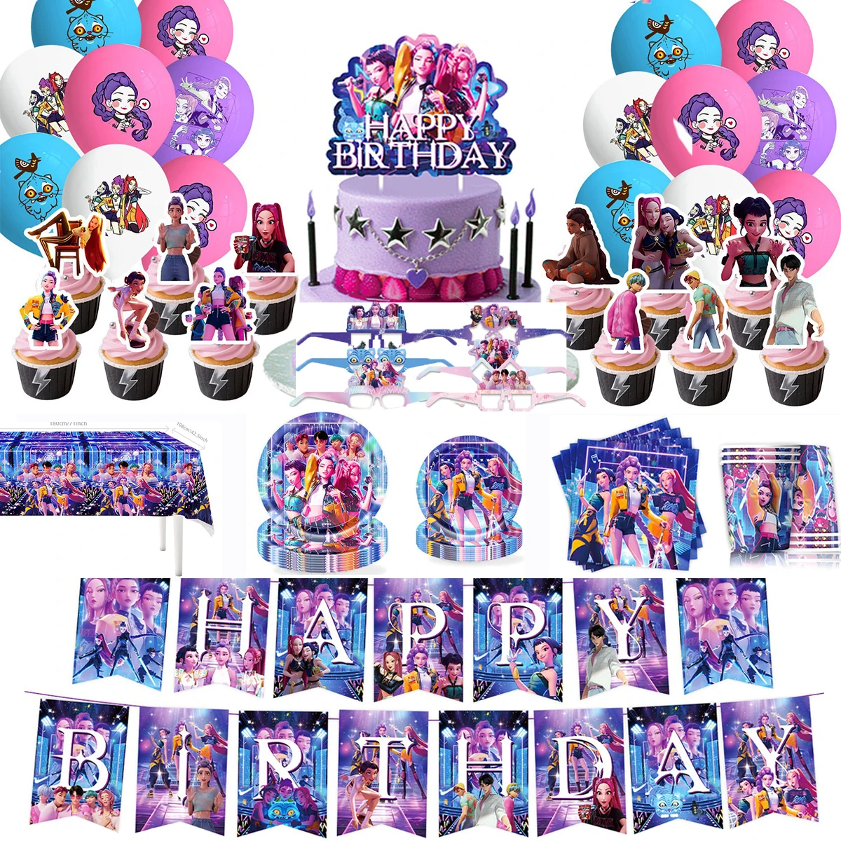 

Kids Kpop Birthday Decorations Kpop Decorations for Girls Birthday Celebrations