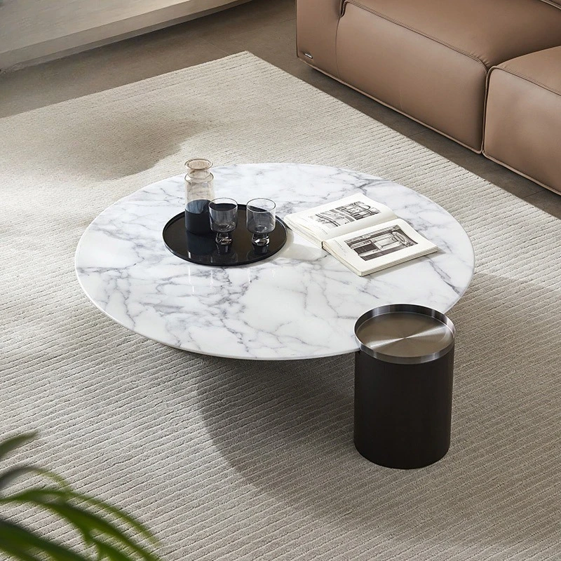 Stylish and Unique Design for Living Room Marble Coffee Table