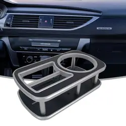 Car Dashboard Drink Double Hole Car Styling Front Center Console Storage Box Coin + Cup Holder For BMW E46 Series 1999-2006