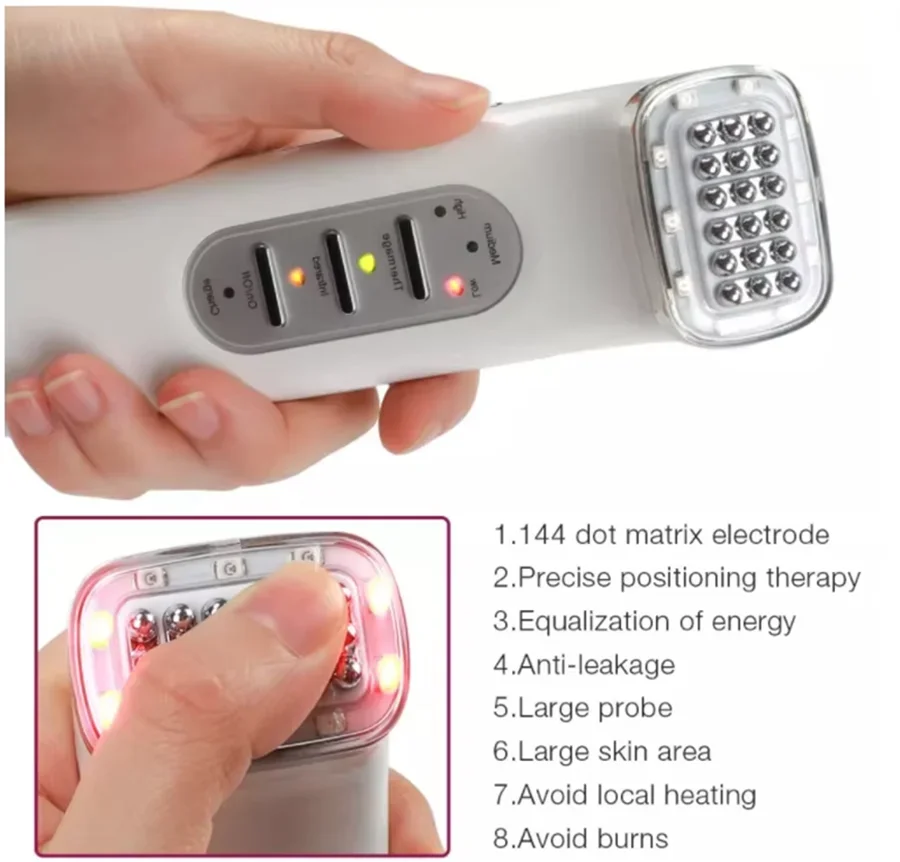 RF 얼굴 미용 마사지 기계 스킨 케어 주름 제거 주름 방지 미백 Rf 피부 강화 기계 얼굴 마사지