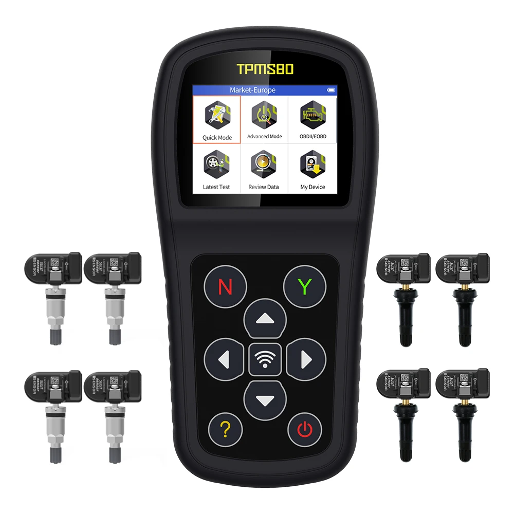 CGSULIT TPMS80 TPMS Service Tool Program TS01 Sensors Activate Relearn All Sensors TPMS Reset Read Clear TPMS DTCs