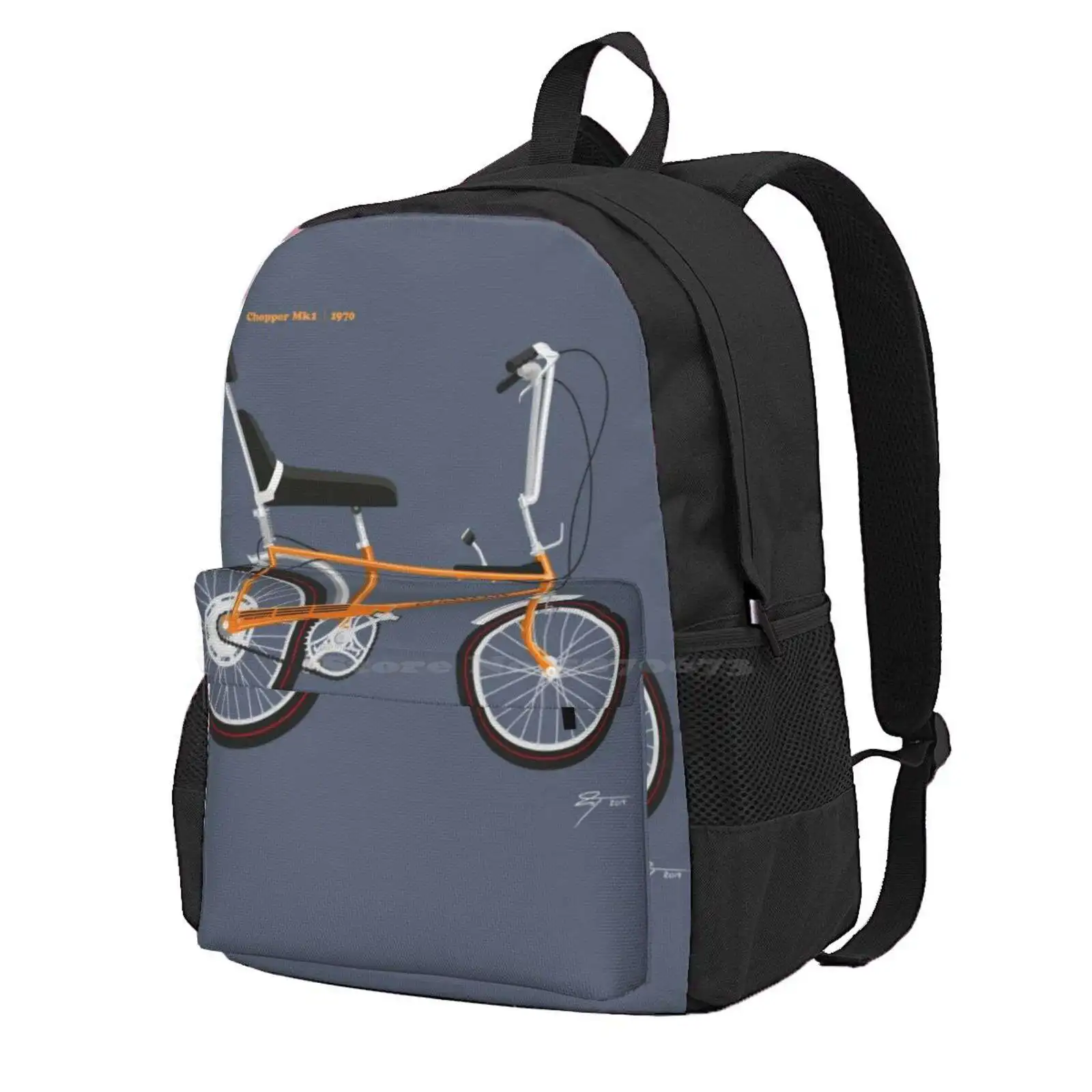 

Chopper Mk1 Targa Orange 1970 Hot Sale Schoolbag Backpack Fashion Bags Chopper Targa Orange Sissy Bar 1970 70 S Classic Retro