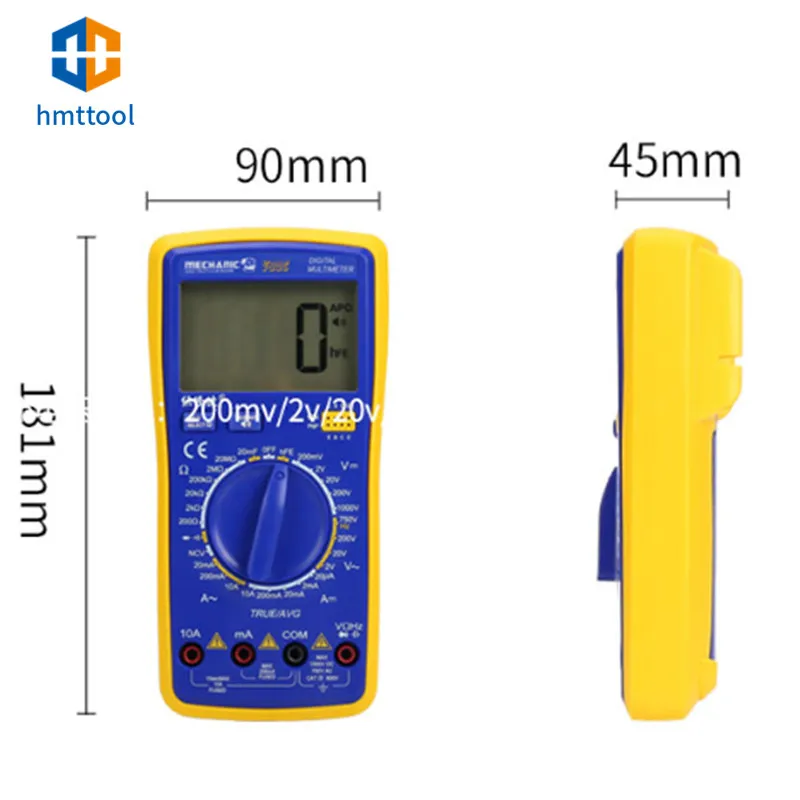 Intelligent Speech Broadcast Multimeter MECHANIC V90C Fully Automatic Digital Display Electrician Measuring Instrument
