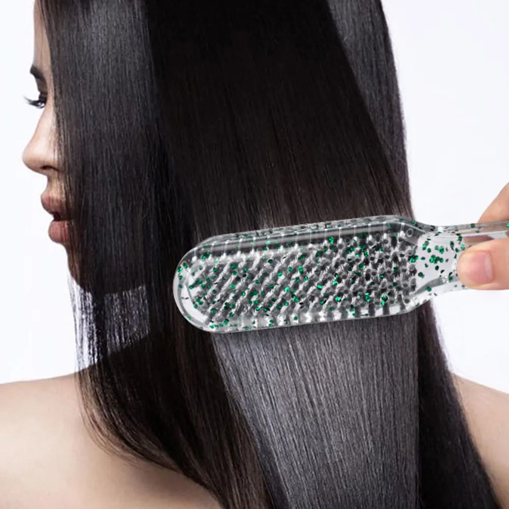 

Clamp Hair Straightener Brush Double Sided Detangling Comb for Smooth Finish Heat Resistant Styling Tool Salon Home Use