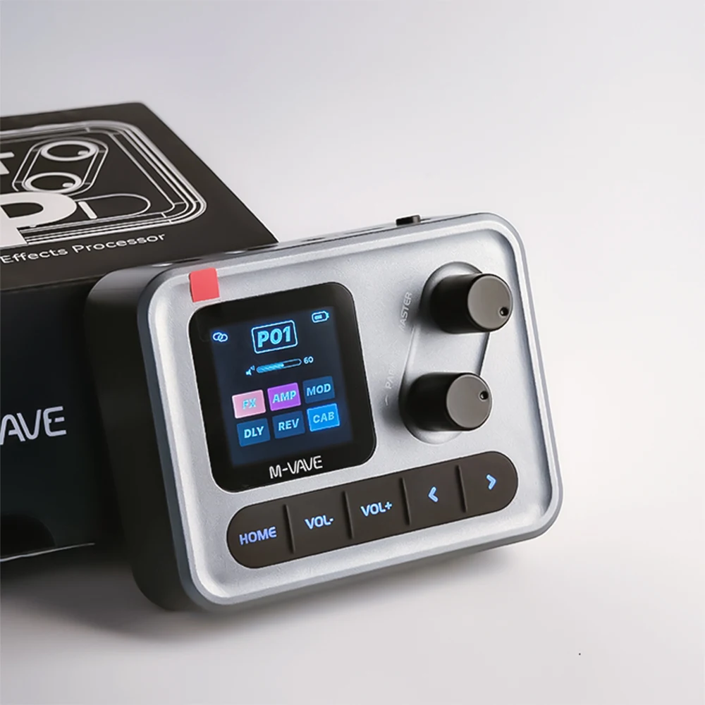 M-VAVE Pocket AMP Guitar Multi Effects Processor 20 Amp Sims 6 FX