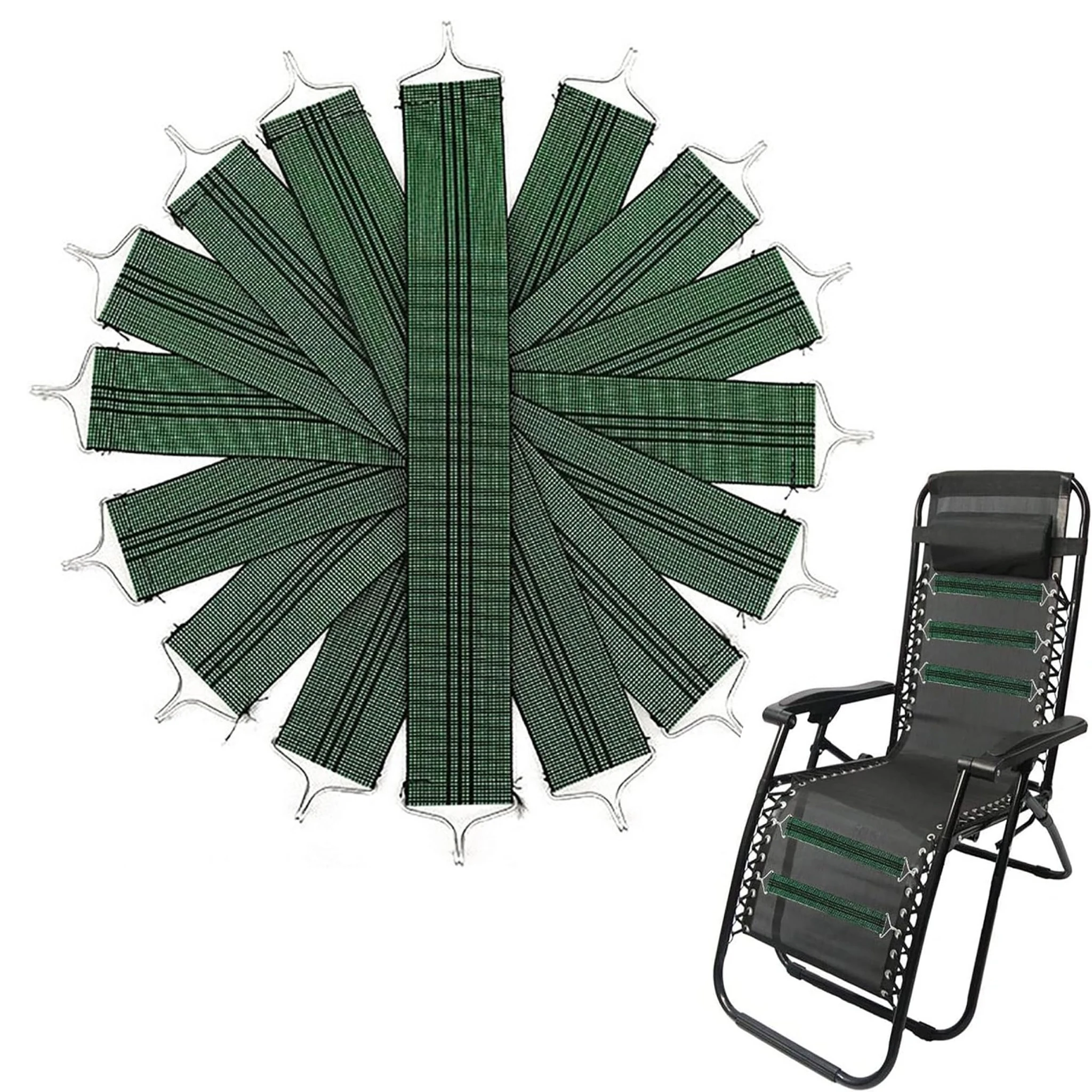 サンラウンジャーチェア用ユニバーサル弾性ロープ8本、パティオデッキゼロ重力ガーデンリクライニングチェア用交換用弾性コード