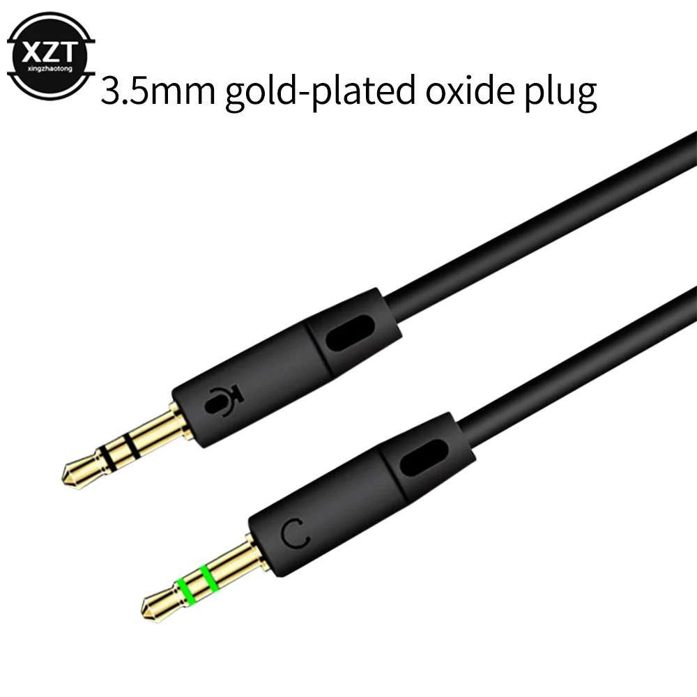 NOWOŚĆ Kabel audio 2 w 1 męski na żeński Aux Kabel rozdzielający Y 3,5 mm MP3 MP4 Wtyczka stereo Adapter Jack do słuchawek Kabel komputerowy