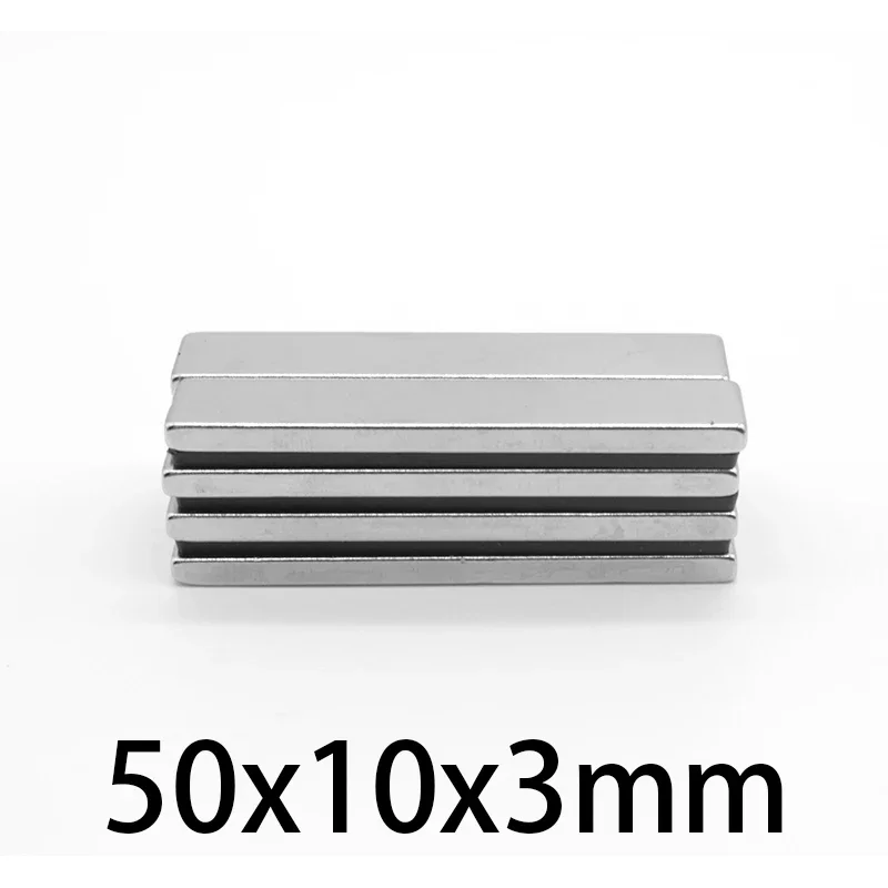 50x10x3mm Powerful N35 Magnets NdFeB Long Sheet Permanent Magnet 50x10x3 Super Strong Neodymium Magnet 50*10*3mm