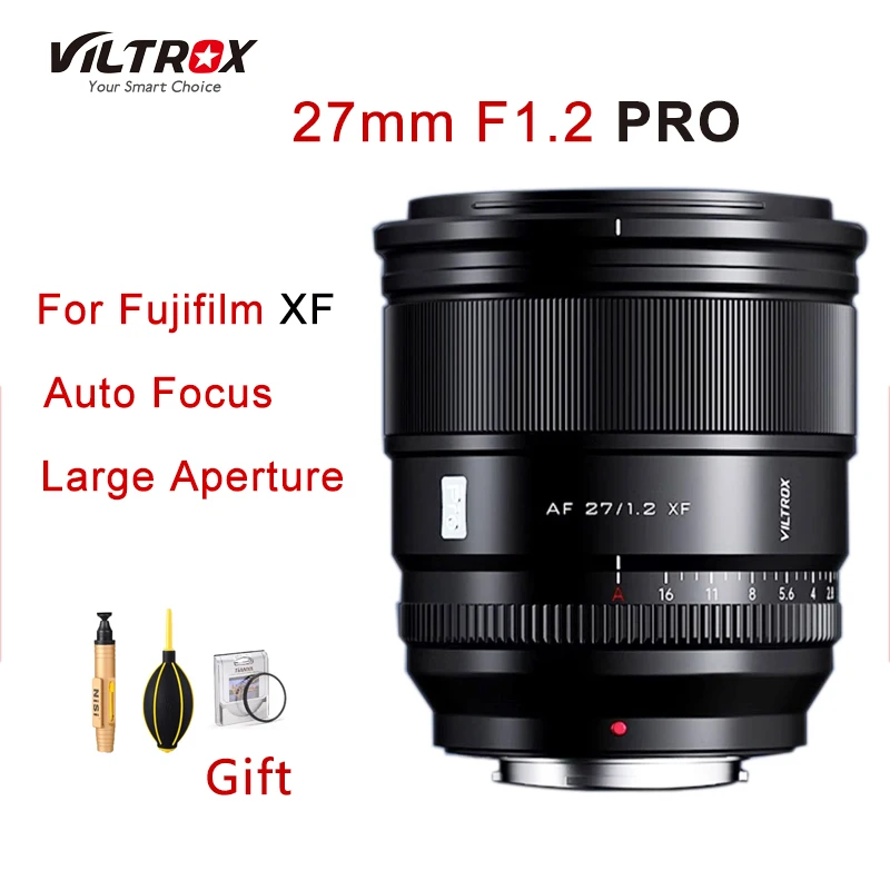 VILTROX 27mm F1.2 PRO XF APS-C Lens for Fujifilm XF Mount Camera Auto Focus Large Aperture Camera Lens For X-T30 X-T3 X-T20