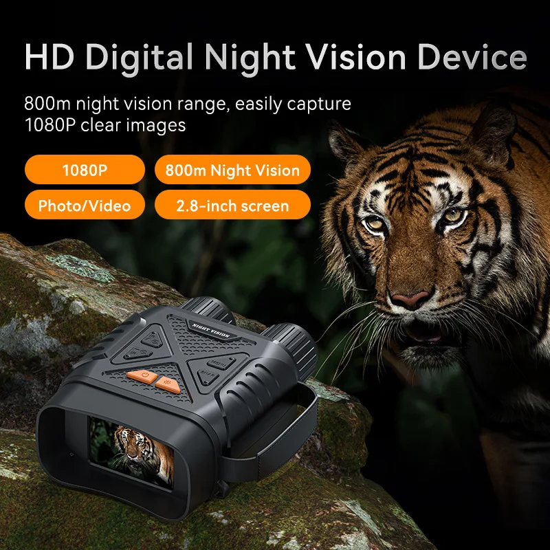 

New day and night binocular ultra-clear 4K low-light full-color night vision device outdoor exploration night vision telescope