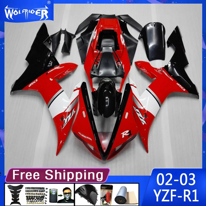 

Обтекатели из АБС-пластика для мотоцикла YZF-R1 2002 2003 YZFR1 2002-2003 обтекатель для мотоцикла черного и серебряного цвета производитель настраиваемый чехол