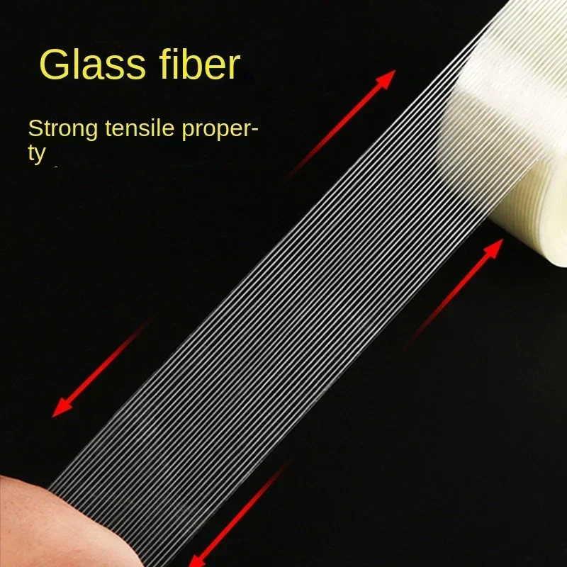 50M/R Width 10-100mm Transparent Fiberglass Tape Heavy Duty Fiberglass Reinforced Tape for Bundling Reinforcing and Palletizing