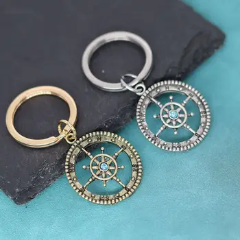男女通用脈輪鑰匙圈 維京航海指南針錨圓形吊墜 斯拉夫鑰匙鏈 水手紀念品 生日飾品 8 最佳銷售 錨形鑰匙扣 - №2