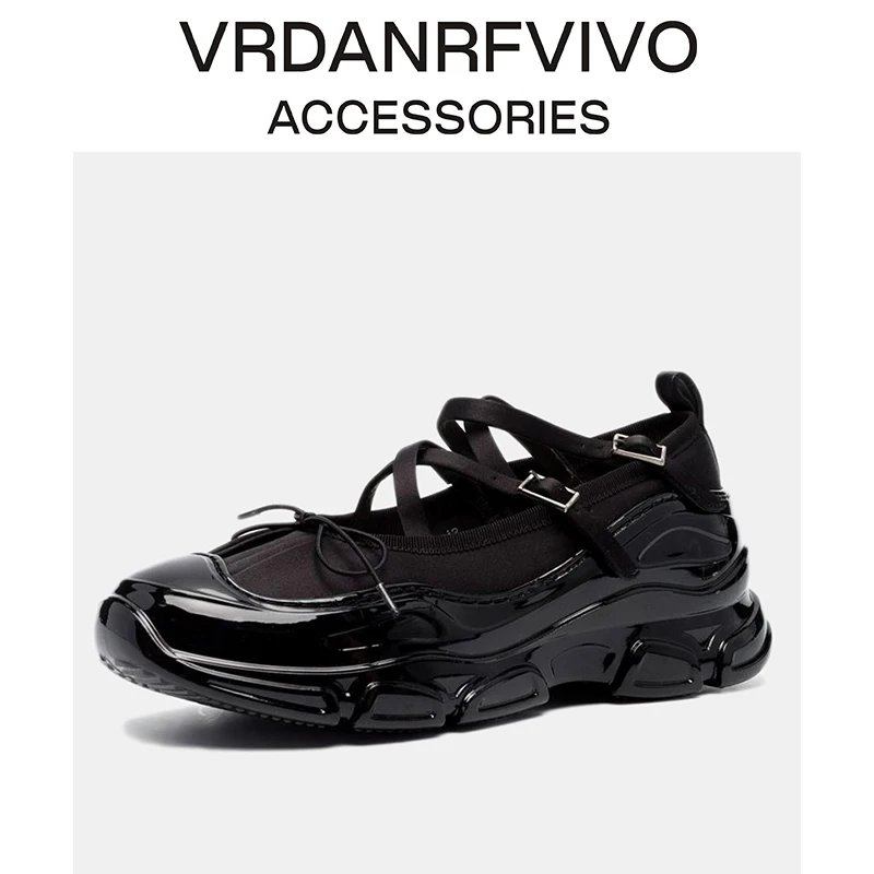 

Женские туфли с жемчужным дизайном для современных девушек, женские Thi Bot Retro Sle Sports Single oes Cross Bule, однотонный круглый носок