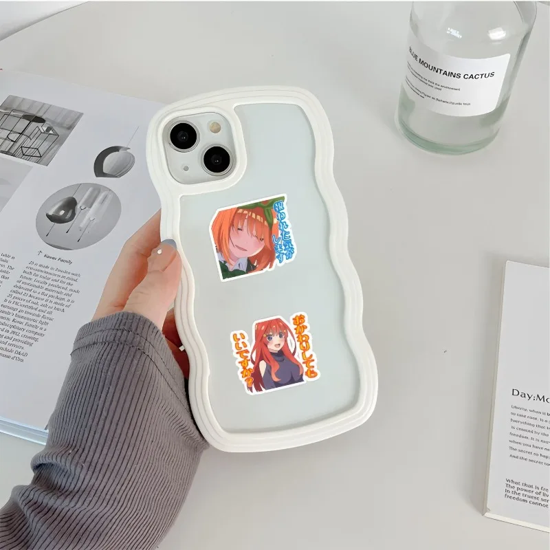 The Quintessential Quintuplets Nakano Ichika Nakano Nino Sticker High Color Value Anime Cartoon DIY Exquisite Decorative Sticker - view 5
