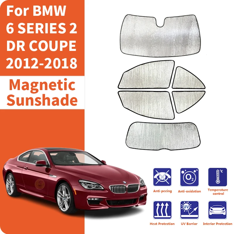 Custom Car Window Sunshade Anti-UV Car Sun Window Visors Sunshade Covers Accessories For BMW 6 SERIES F13 2 DR COUPE 2012-2018