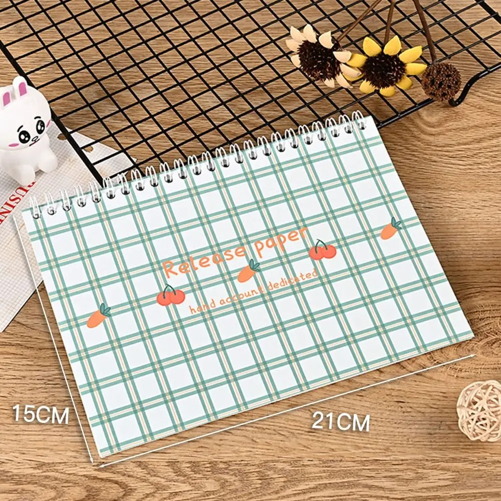 32Sheets Release Paper Book A5 Size Cartoon Sticker Storage Book Kawaii Reusable Sticker Collecting Albums Gift for Friends