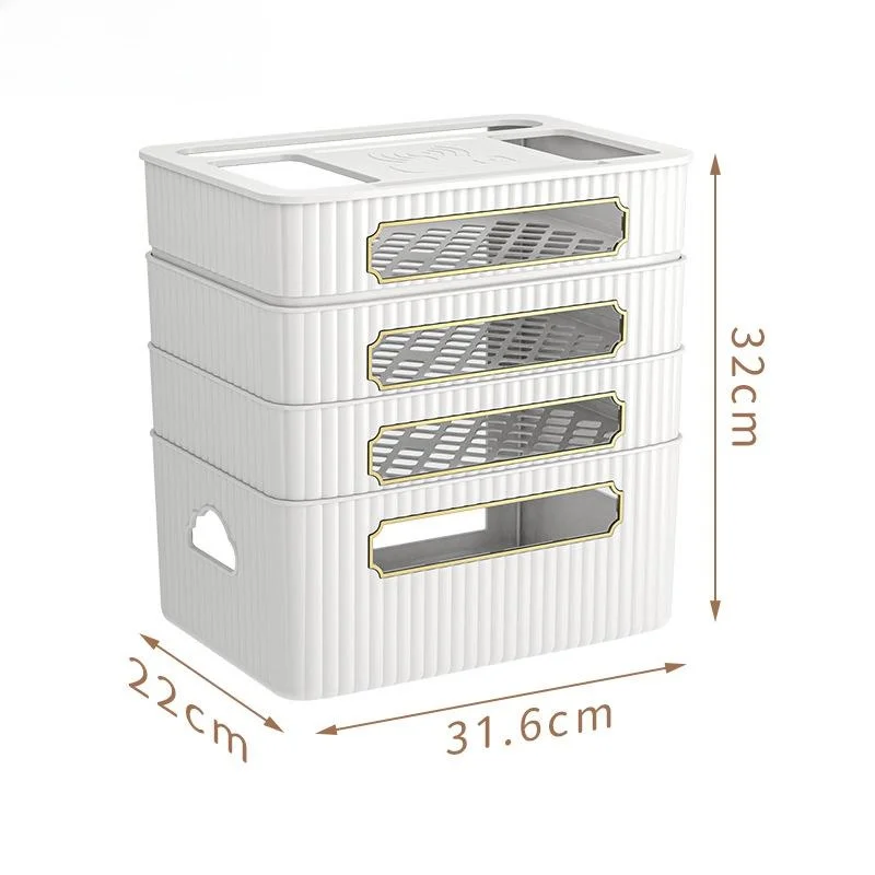 Modern Minimalist Router Storage Box Home TV Set Top Box Organizer Cable Management Rack Easy to Assemble Jewelry Box