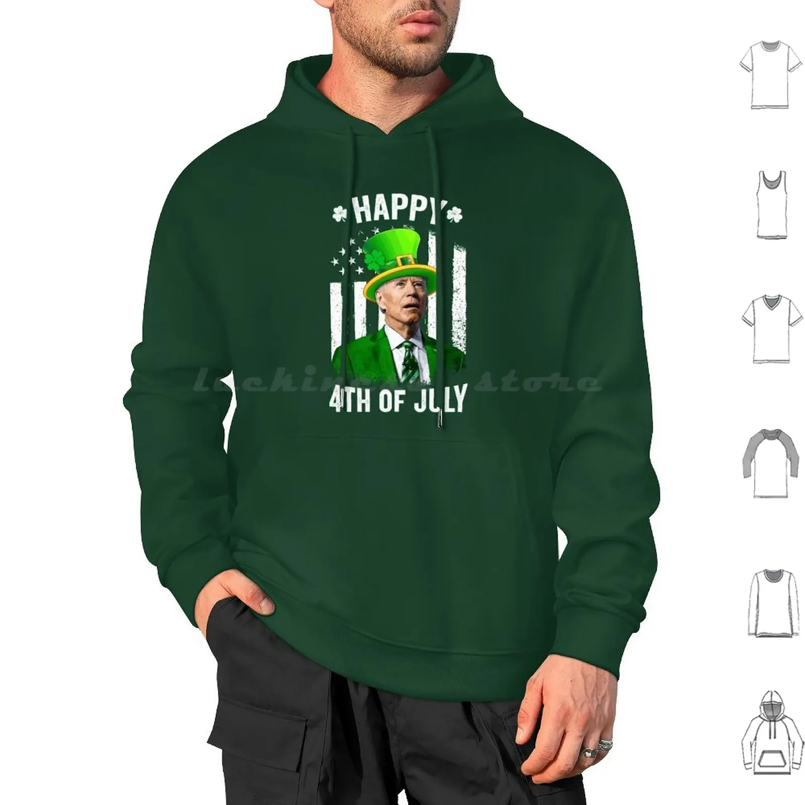 Funny Joe Biden Happy 4Th Of July Confused Day Hoodies Long Sleeve Biden Day Funny Joe Biden Confused Joe Biden