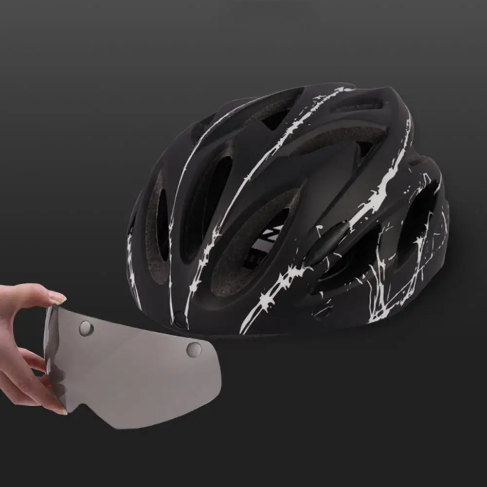 Helmet Wholesale Outdoor Road Mountain Bike with Riding Cycling with Visor Lens Sports Mtb Bicycle 54-62cm hot