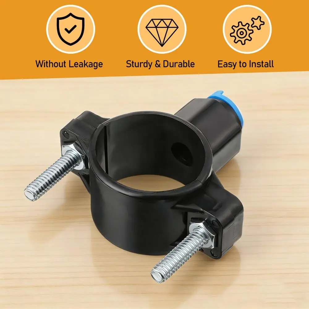 Quick Connect Drain Saddle Valve Saddle Clamp Adjustable Water Filters Valve Clamp Leak Proof Hose Pipe Adapter