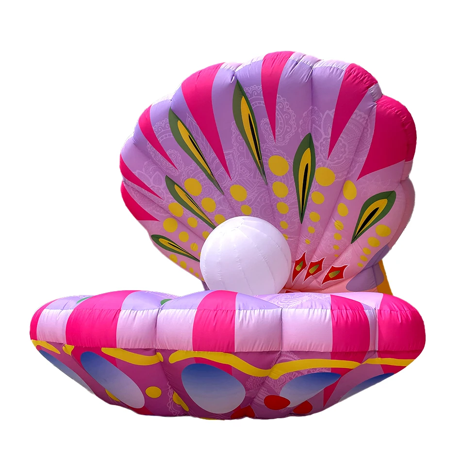 

Colorful 3m/10ft Inflatable Stage Decoration Show Mascot Costume Sea Shell Oyster Balloon Summer Ocean Clams Advertising Event